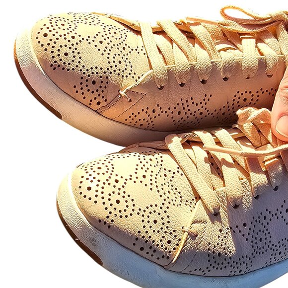 Cole Haan 8 B GrandPro Paisley Perforated Sneakers Canyon Rose - Picture 6 of 9